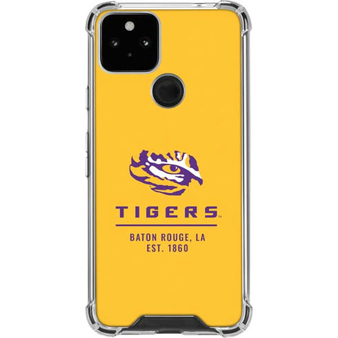 Louisiana State University - LSU Tigers Baton Rouge Yellow Google Pixel 5 Clear Case